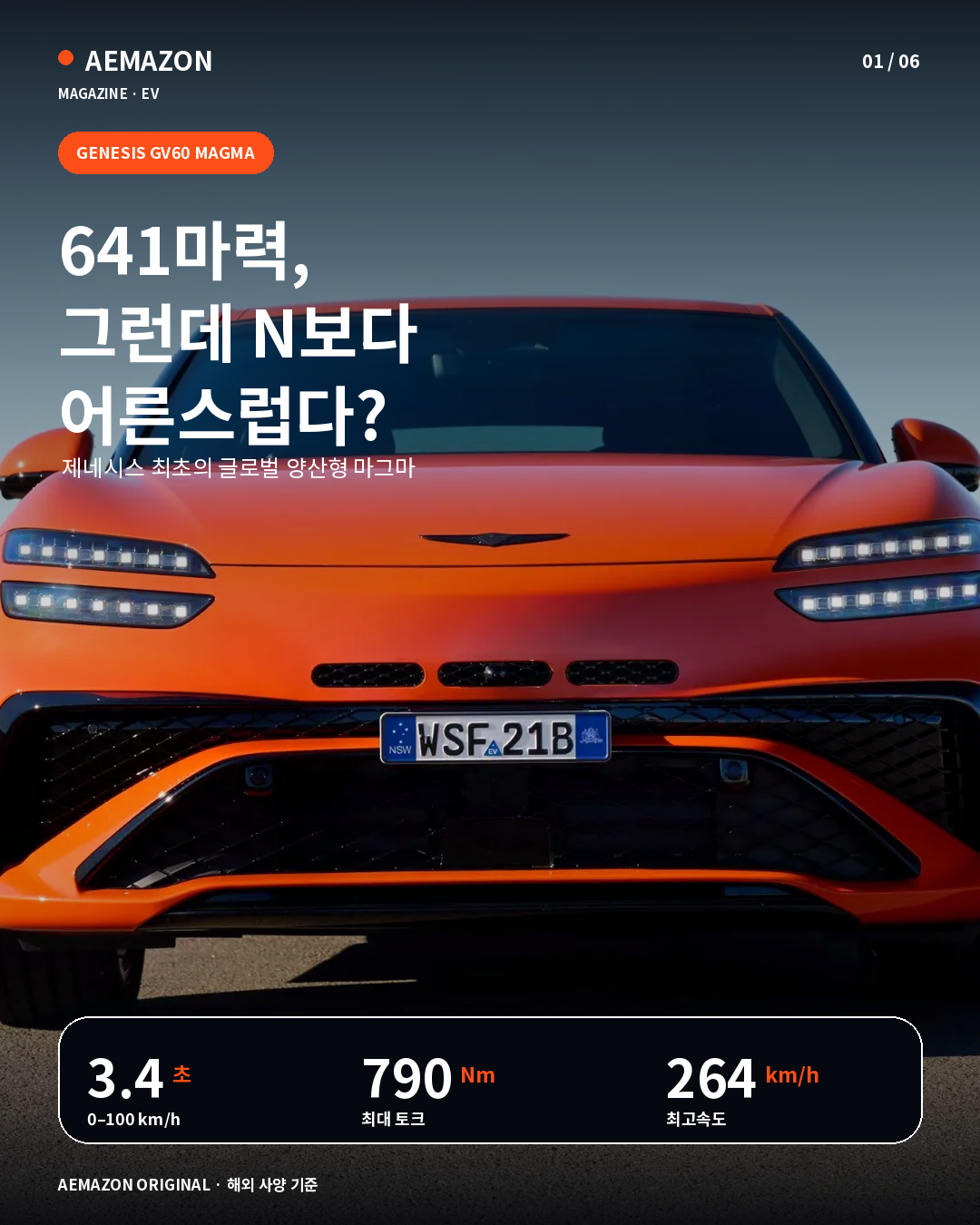 [해외 시승] 641마력·제로백 3.4초…GV60 마그마는 아이오닉 5 N과 무엇이 다를까? 게시글 이미지
